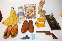 Child's Book Rubber Rabbit, Toys, Wooden Shoes