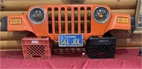 Vintage Jeep Front Wall Hanging