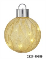 C8573  Holiday Time 200MM LED Gold Jumbo Ornament