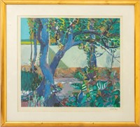 Robert Frame "Walled Garden" Color Serigraph