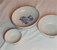 B3) Vintage Pfaltzgraff.  2 Serving bowls. 1 bread