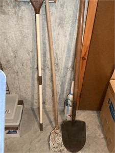 Shovel and mops