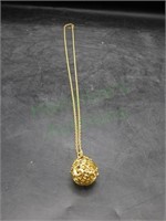 Joan Rivers Caged Egg Necklace