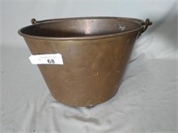 Antique Ansonia Brass Bucket