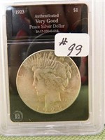 1923 Peace Dollar Sealed and