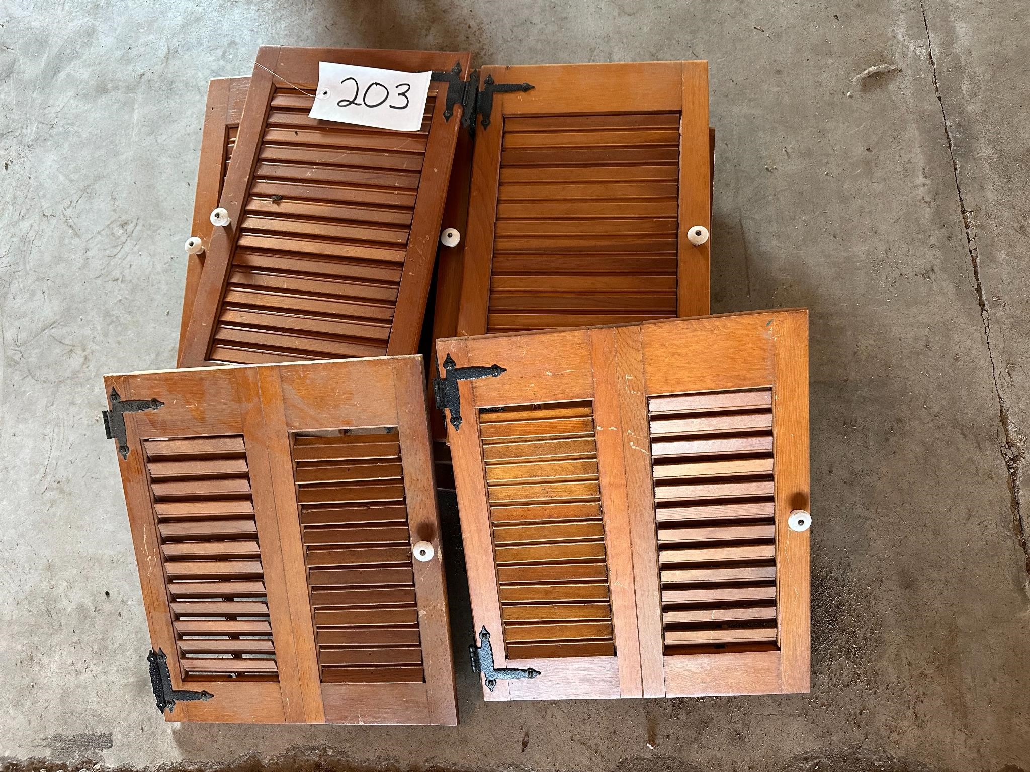 Multiple cabit doors and shutters