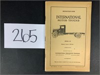 IH Motor Trucks Parts Booklet