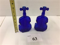 Two violin vases