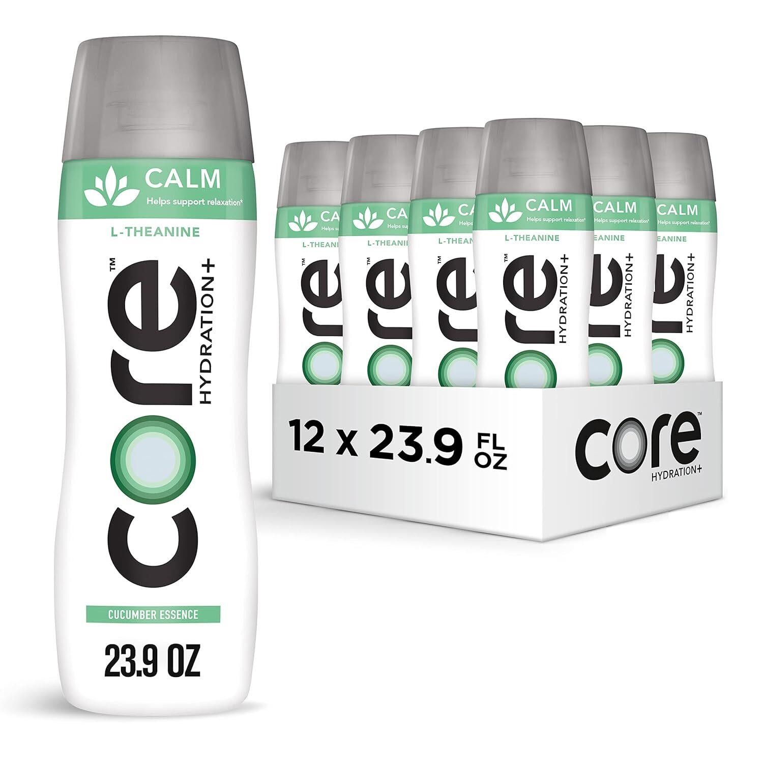 12Pk 23.9Oz CORE Hydration+ Calm  Cucumber