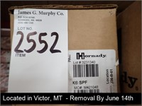 CASE OF (200) ROUNDS OF HORNADY 83266 223 REM 35