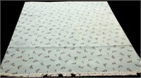 MACHINE MADE FLORAL DESIGN RUG IN CELEDON