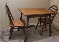 Table and 2 chairs