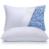 OSBED Shredded Memory Foam Pillows Queen Size Set