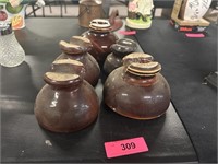 Lot Of 5 Vintage Ceramic Insulators