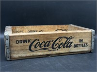 Vintage 1960s Coca Cola Wood Bottle Crate