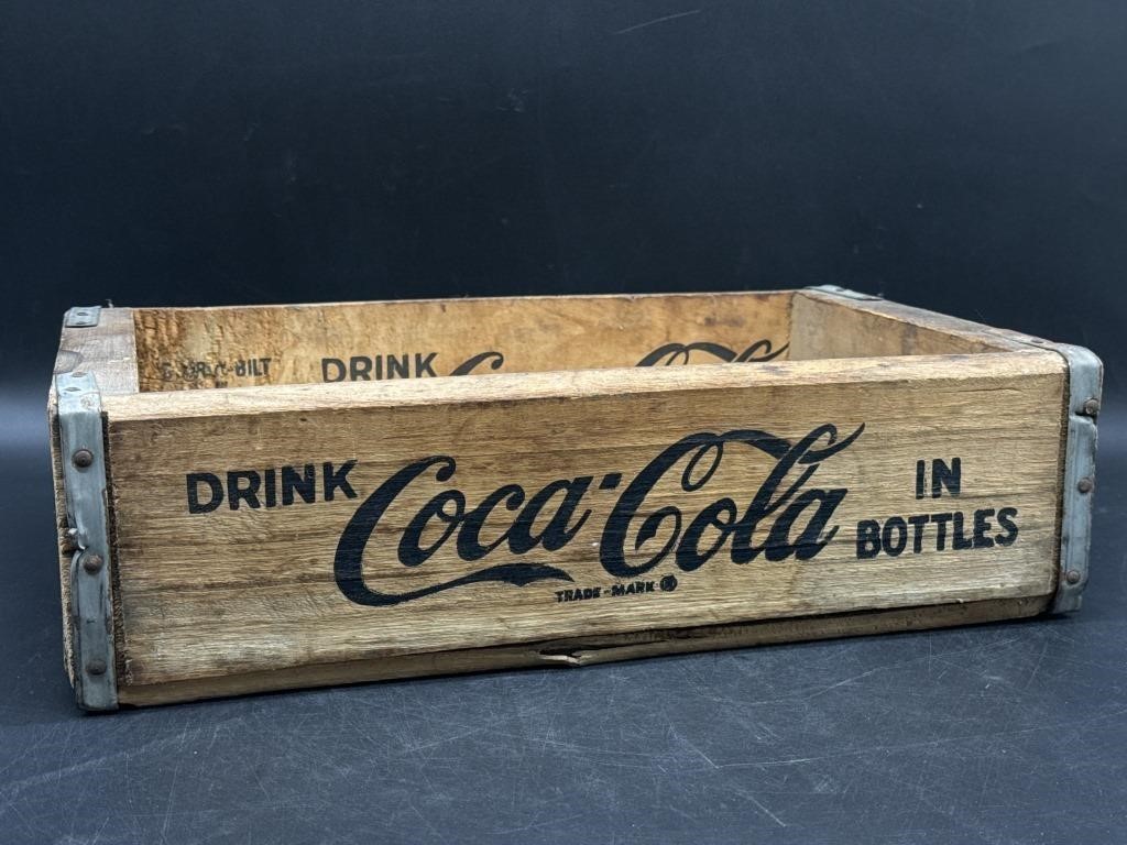 Vintage 1960s Coca Cola Wood Bottle Crate