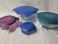 8PC SNAPWARE SET! BIGGEST BOWL IS 3.9QT,