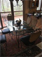 Glass Top Dining Table & 6 Chairs