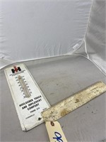 IH Advertising Thermometer 16" & IH Ruler