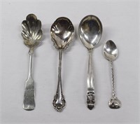 4pc Sterling Silver Assorted Spoons 96.24g