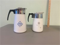 Vintage Corning Ware Coffee Pots - 2