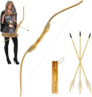 Youth Wooden Bow and Arrow Set  40 Inch Handmade