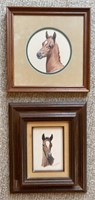 2 Framed Foal Paintings by Walter L Brown