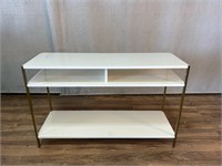 West Elm Zane White Console Table