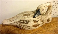 Antique Wooden Folkart Swan