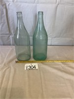 Chas. Wilson Glass Bottle Set