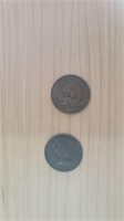 ~(2) Canadian One Cent Coins - 1902 & 1906