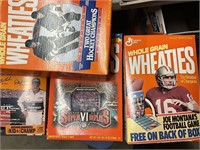 Lot of cereal boxes