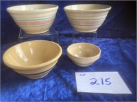 Yellow ware bowls