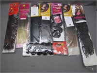Lot Of Assorted Lengths & Colored Human Hair Weave