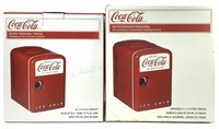 (2) Coca-cola Retro Personal Refrigerators