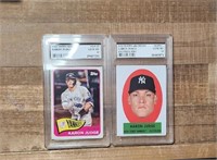 2x Aaron Judge Baseball cards