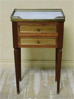 Louis XVI Style Mahogany Side Cabinet.