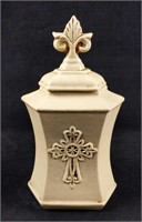 Vintage Ceramic Holy Water Vessel Container Urn