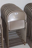 Set of 10 Metal Folding Chairs
