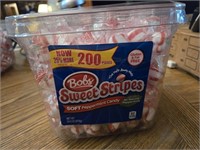 Sealed Container of Bob's Sweet Stripes Candy