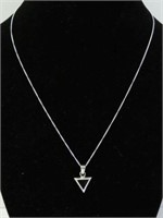 Sterling Silver Onyx Necklace-Suggested $120,