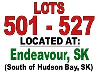 LOTS 501 - 527 / LOCATED AT: Endeavour, Sk.