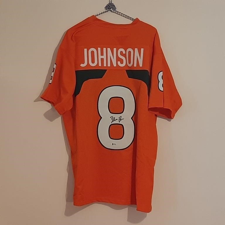 Randy Duke Johnson Signed Miami Jersey COA