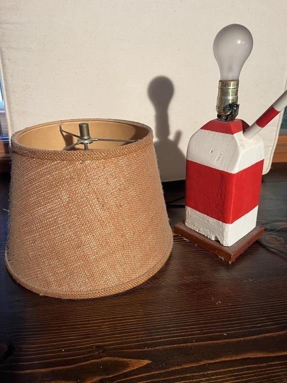 Wooden Buoy Lamp