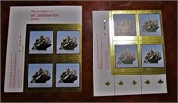 Deux bloc de timbres neufs « Masterpieces of