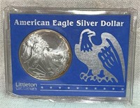1996 UNC Silver American Eagle Dollar Coin, 1oz