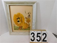 1963 George Buckett Lion Print