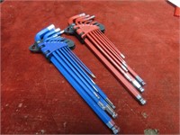 Standard & metric Allen wrench set.