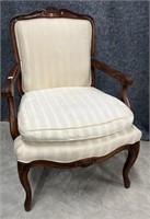 Vintage Sam Moore Upholstered Accent Chair Ivory