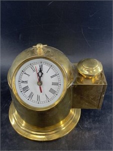 Desktop ship's compass/clock, 8"